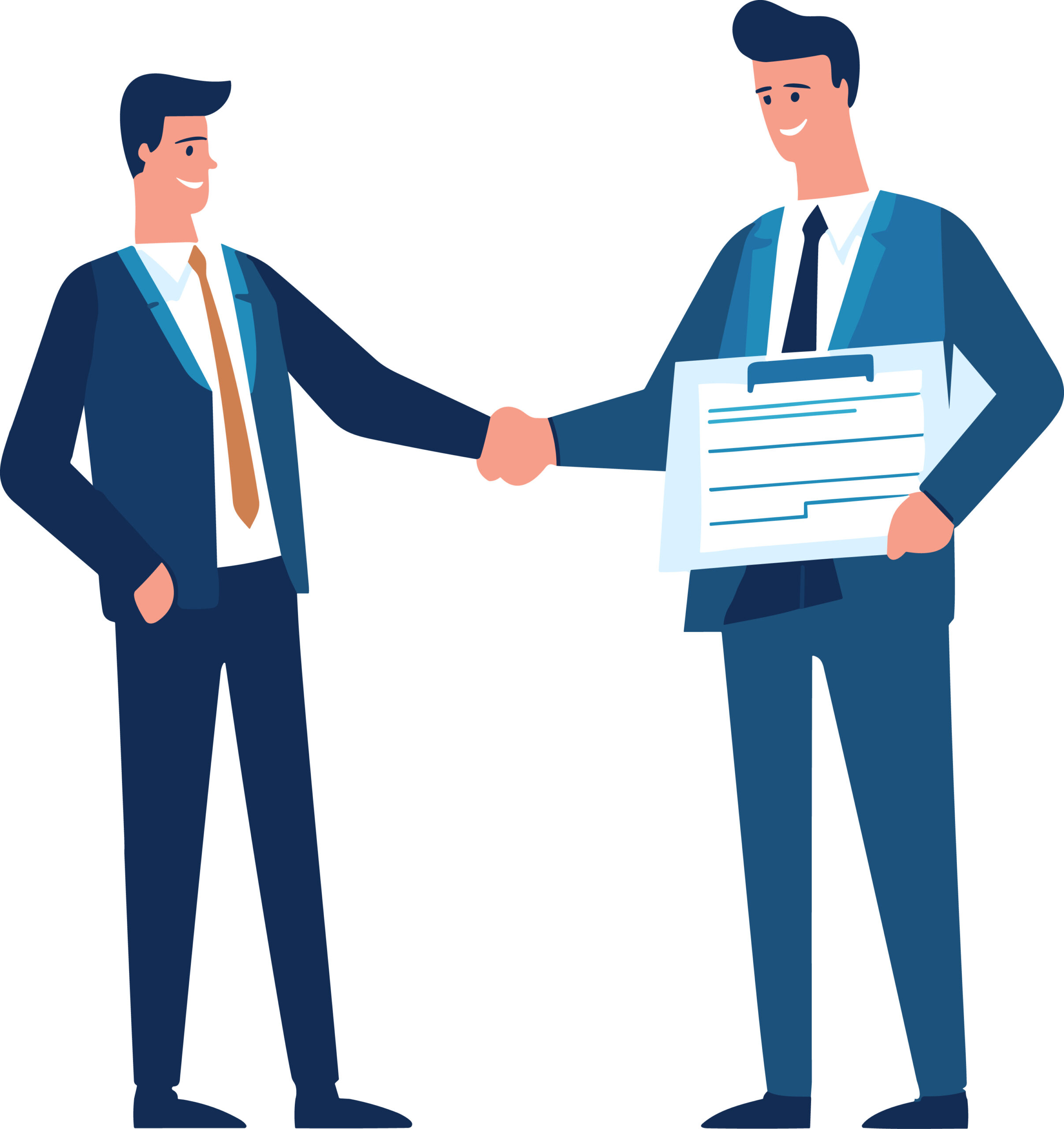 Stalkus Digital executive shaking hand as a trusted a partner